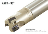 AKKO Wendeplatten-Schaftfräser ø 17 mm, 90°, kompatibel mit Dijet ADMT 1003..
<br/>Schaft-ø 16, ohne Innenkühlung, Z=2