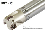 AKKO Wendeplatten-Schaftfräser ø 20 mm, 90°, kompatibel mit ZCC AZGT 1135..
<br/>Schaft-ø 20, ohne Innenkühlung, Z=2
