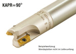 AKKO Wendeplatten-Schaftfräser ø 16 mm, 90°, kompatibel mit Iscar LNMT 0804..
<br/>Schaft-ø 16, mit Innenkühlung, Z=2