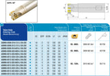 AKKO Wendeplatten-Schaftfräser ø 10 mm, 90°, kompatibel mit Seco XO.. 0602..
<br/>Schaft-ø 12, ohne Innenkühlung, Z=2