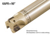 AKKO Wendeplatten-Schaftfräser ø 21 mm, 90°, kompatibel mit Dijet ZCMT 100308R
<br/>Schaft-ø 20, ohne Innenkühlung, Z=3