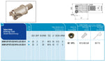 AKKO Einschraubfräser ø 32 mm, für Rundplatten, kompatibel mit Sumitomo QP.. 10T3..
<br/>Gewindeschaft M16, mit Innenkühlung, Z=3