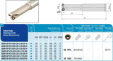 AKKO Hochvorschub-Schaftfräser ø 32 mm für Wendeplatten, kompatibel mit Sumitomo QP.. 10T3....
<br/>Schaft-ø 32, mit Innenkühlung, Z=3