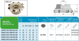 AKKO Planmesserkopf ø 125 mm, 43° Anstellwinkel, kompatibel mit ISO OF.. 0704..
<br/>Schaft-Ausführung ø 40 mm (Typ B), ohne Innenkühlung, Z=8