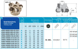 AKKO Planmesserkopf ø 125 mm, 45° Anstellwinkel, kompatibel mit Widia HN.. 0905.., linksschneidend
<br/>Schaft-Ausführung ø 40 mm (Typ B), ohne Innenkühlung, Z=10