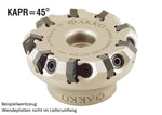 AKKO Planmesserkopf ø 125 mm, 45° Anstellwinkel, kompatibel mit Widia HN.. 0905.., linksschneidend
<br/>Schaft-Ausführung ø 40 mm (Typ B), ohne Innenkühlung, Z=10