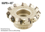 AKKO Planmesserkopf ø 100 mm, 45° Anstellwinkel, kompatibel mit Walter / Palbit / Böhlerit SN.. 1206..
<br/>Schaft-Ausführung ø 32 mm (Typ A), mit Innenkühlung, Z=8