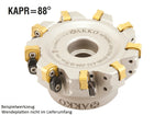 AKKO Eckmesserkopf ø 63 mm, 88° Anstellwinkel, kompatibel mit ISO SN.. 1206..<br/>Schaft-Ausführung ø 22 mm (Typ A), mit Innenkühlung, Z=6