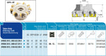 AKKO Eckmesserkopf ø 100 mm, 88° Anstellwinkel, kompatibel mit ISO SN.. 1206..<br/>Schaft-Ausführung ø 32 mm (Typ A), mit Innenkühlung, Z=9