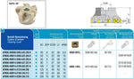 AKKO Eckmesserkopf ø 200 mm, 90° Anstellwinkel, kompatibel mit Sandvik 490R 1404..
<br/>Aufnahmebohrung ø 60 mm (Typ C), ohne Innenkühlung, Z=16