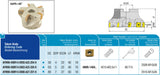 AKKO Eckmesserkopf ø 80 mm, 90° Anstellwinkel, kompatibel mit Sandvik 490R 1404..
<br/>Schaft-Ausführung ø 27 mm (Typ A), mit Innenkühlung, Z=7