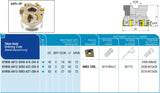 AKKO Eckmesserkopf ø 50 mm, 90° Anstellwinkel, kompatibel mit Iscar ANKX 1205..
<br/>Schaft-Ausführung ø 22 mm (Typ A), mit Innenkühlung, Z=5