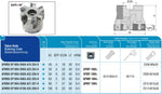 AKKO Eckmesserkopf ø 63 mm, 90° Anstellwinkel, kompatibel mit Iscar SPMT/XPMT/QPMR/QPMT 1004..
<br/>Schaft-Ausführung ø 22 mm (Typ A), mit Innenkühlung, Z=5
