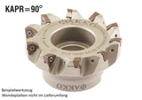 AKKO Eckmesserkopf ø 160 mm, 90° Anstellwinkel, kompatibel mit ZCC WNHU 0806..
<br/>Schaft-Ausführung ø 40 mm (Typ C), ohne Innenkühlung, Z=12