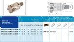AKKO Hochvorschub-Einschraubfräser ø 25 mm, kompatibel mit B.OKE LNMX 1235..
<br/>Gewindeschaft M12, mit Innenkühlung, Z=4
