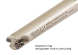 AKKO Hochvorschub-Schaftfräser ø 10 mm für Wendeplatten, kompatibel mit Dijet YOHW 0602....
<br/>Schaft-ø 10, mit Innenkühlung, Z=2