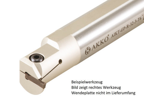 AKKO Innen-Stechhalter, kompatibel mit Palbit-Stechplatte GP-3
<br/>Schaft-ø 25, ohne Innenkühlung, rechts