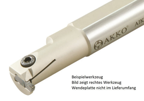 AKKO Innen-Stechhalter, kompatibel mit Iscar-Stechplatte GIMIY / GIPI-3
<br/>Schaft-ø 40, ohne Innenkühlung, links