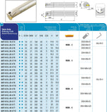 AKKO Innen-Stechhalter, kompatibel mit Korloy-Stechplatte MGM.-4
<br/>Schaft-ø 20, ohne Innenkühlung, links