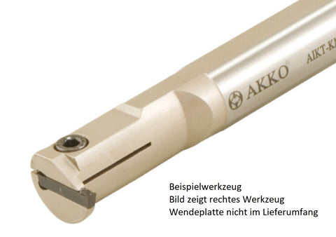 AKKO Innen-Stechhalter, kompatibel mit Kennametal-Stechplatte A4.-3
<br/>Schaft-ø 25, ohne Innenkühlung, links