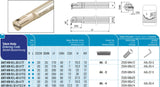 AKKO Innen-Stechhalter, kompatibel mit Kennametal-Stechplatte A4.-4
<br/>Schaft-ø 20, ohne Innenkühlung, links