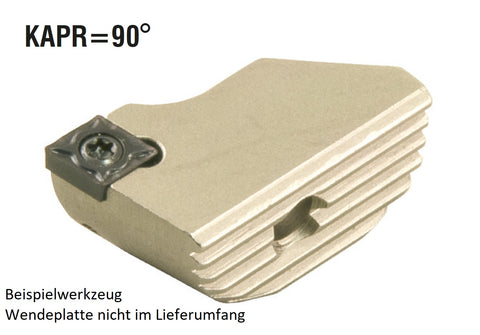 <strong>AKKO</strong> - Kurzdrehhalter für einstellbaren Schrupp-Spindelkopf ø 36-50 mm,
<br/>für Wendeplatte ISO CC..09T3..