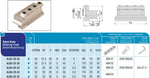 <strong>AKKO</strong>-Spannblock für Stechschwert mit Schwerthöhe 32 mm, Spannschafthöhe 25 mm