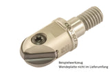 AKKO Kugelkopier-Einschraubfräser für Wendeplatten, ø 12 mm, kompatibel mit Dijet BNM 120-S
<br/>Schaft-ø M 6, ohne Innenkühlung