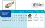 AKKO Kugelkopier-Einschraubfräser für Wendeplatten, ø 12 mm, kompatibel mit Dijet BNM 120-S
<br/>Schaft-ø M 6, ohne Innenkühlung