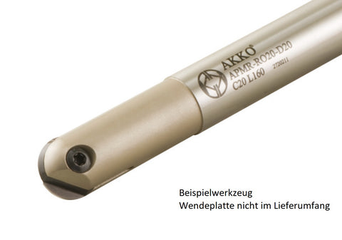AKKO Kugelkopierfräser für Wendeplatten, ø 12 mm, kompatibel mit ZCC ROHX 1203
<br/>Schaft-ø 12, ohne Innenkühlung