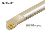 A12H STFCL 11 AKKO Bohrstange ø 12 mm für TC.T. 1102..
<br/>links, 90° Anstellwinkel, mit Innenkühlung