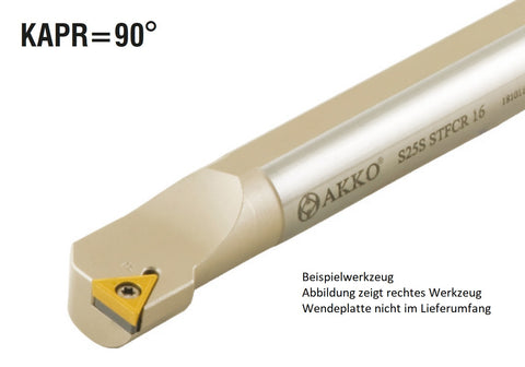 A10H STFCR 11 AKKO Bohrstange ø 10 mm für TC.T. 1102..
<br/>rechts, 90° Anstellwinkel, mit Innenkühlung
