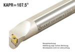 S32T SVQBR 16 AKKO Bohrstange ø 32 mm für VB.T. 1604..
<br/>rechts, 107.5° Anstellwinkel, mit Innenkühlung