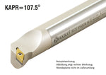 A25R SVQCR 16 AKKO Bohrstange ø 25 mm für VC.T. 1604..
<br/>rechts, 107.5° Anstellwinkel, mit Innenkühlung