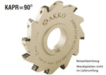 AKKO Scheibenfräser ø 160 mm, Werkzeugbreite 14 mm, kompatibel mit ISO-WSP CC.. 09T3..
<br/>Z=14 (Z effektiv = 7)
