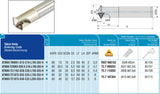 AKKO Gewindefräser ø 32 mm, kompatibel mit ISO-Gewinde-Fräsplatte TC.T 16T304, Gesamtlänge = 150, mit Innenkühlung
<br/>