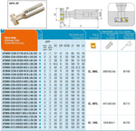 AKKO T-Nuten-Fräser ø 32 mm, Nuthöhe 12 mm, für ISO-WSP CC.. 09T3..
<br/>Schaft-ø 25, Z=2 (Z effektiv = 1)