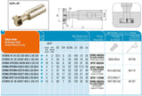 AKKO T-Nuten-Fräser ø 22.5 mm, Nuthöhe 5 mm, kompatibel mit Taegutec-WSP SPMG 050204
<br/>Schaft-ø 25, Z=4 (Z effektiv = 2)