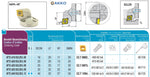 ATTC-A20 SCLCR 09 AKKO Wechselkopf für schwingungsgedämpfte Bohrstange, ø = 50 mm, für Wendeplatte CC.T 09T3.., mit Innenkühlung, für eine hohe Oberflächenqualität bei großer Auskraglänge, rechte Ausführung
<br/>