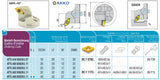 ATTC-A16 SDUCL 07 AKKO Wechselkopf für schwingungsgedämpfte Bohrstange, ø = 25 mm, für Wendeplatte DC.T 0702.., mit Innenkühlung, für eine hohe Oberflächenqualität bei großer Auskraglänge, linke Ausführung
<br/>