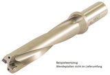 AKKO Wendeplatten-Vollbohrer ø 16 mm, Bohrtiefe 5xD
<br/>kompatibel mit Taegutec SP.. 060204, Schaft-ø 25 mit Innenkühlung