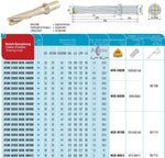 AKKO Wendeplatten-Vollbohrer ø 24 mm, Bohrtiefe 5xD
<br/>kompatibel mit ISO WCM. 050308, Schaft-ø 25 mit Innenkühlung