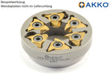 AKKO Wirbelring zum Gewindewirbeln für WTO-Maschine, Ringdurchmesser = 54 mm, kompatibel mit AKKO-Wendeplatte T09… 
<br/>