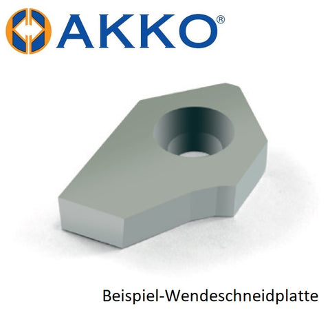 AKKO Wendeplatte aus Hartmetall für Ventilsitzbearbeitung, S° = 30º mm
