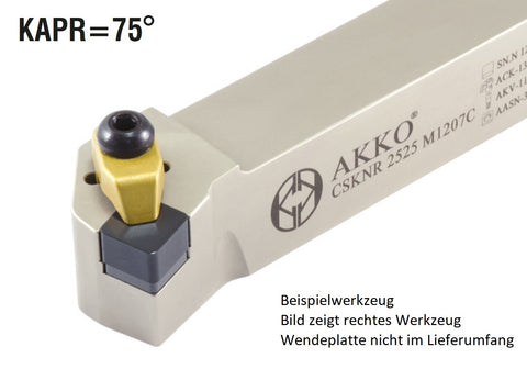 CSKNL 3232 P1207C AKKO Außen-Drehhalter C-System 75° für SN.N 1207..
<br/>links Schaft 32 x 32 mm