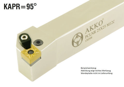 Akko-Außen-Drehhalter 95° für CNM. 1204..
<br/>rechts Schaft 25 x 25 mm