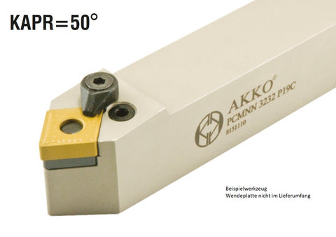 PCMNN 5050 S19C AKKO Außen-Drehhalter 50° für CNM. 1906..
<br/>neutral Schaft 50 x 50 mm