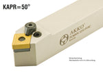 PCMNN 4040 S25C AKKO Außen-Drehhalter 50° für CNM. 2509..
<br/>neutral Schaft 40 x 40 mm