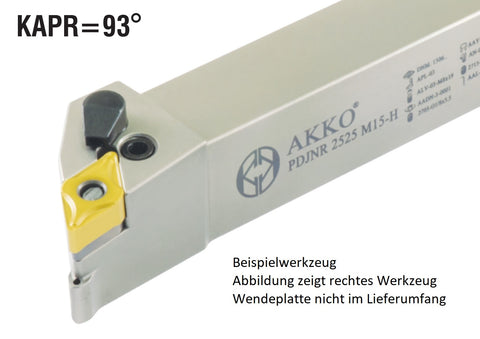 <strong>AKKO</strong>-Außen-Drehhalter 93° mit Innenkühlung<br/>für DNM. 1506.., rechts Schaft 25 x 25 mm