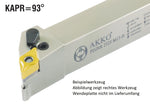 <strong>AKKO</strong>-Außen-Drehhalter 93° mit Innenkühlung<br/>für DNM. 1506.., links Schaft 25 x 25 mm